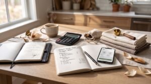 Smart shopping budget with a planned online shopping list