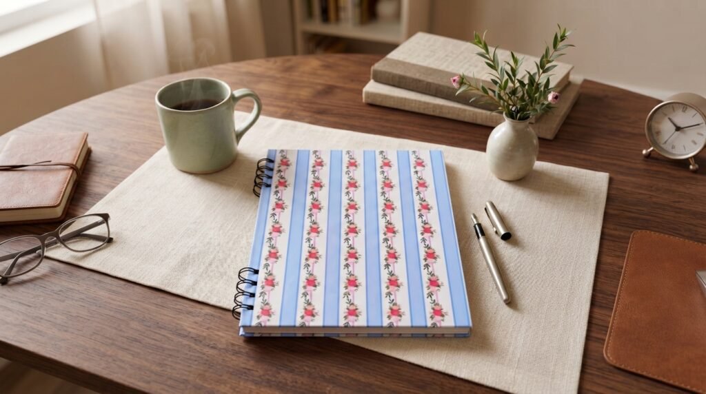 Open Bible and handwritten sermon notes with key Scripture references
