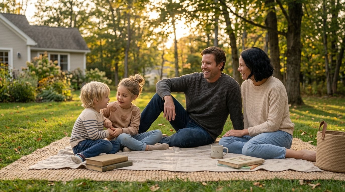 family spending meaningful time together