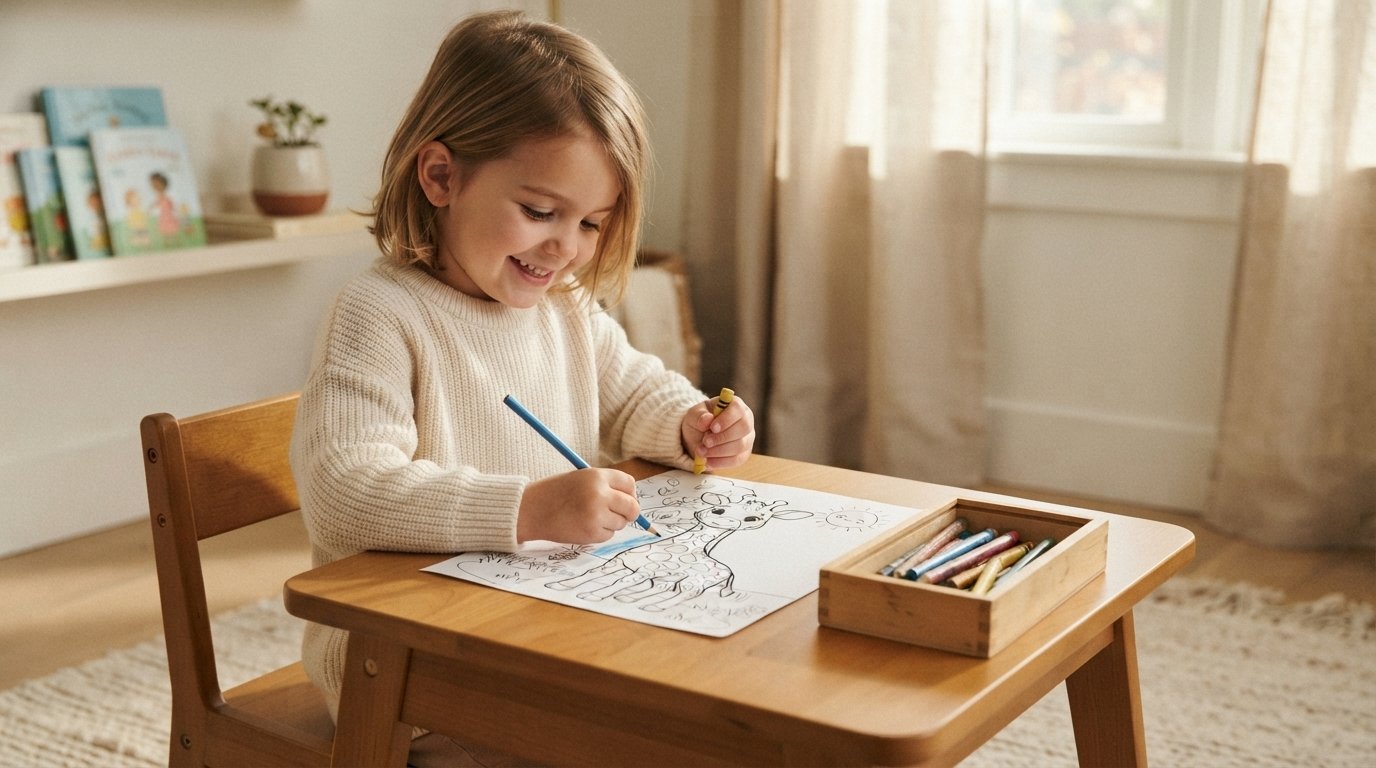 free giraffe coloring page